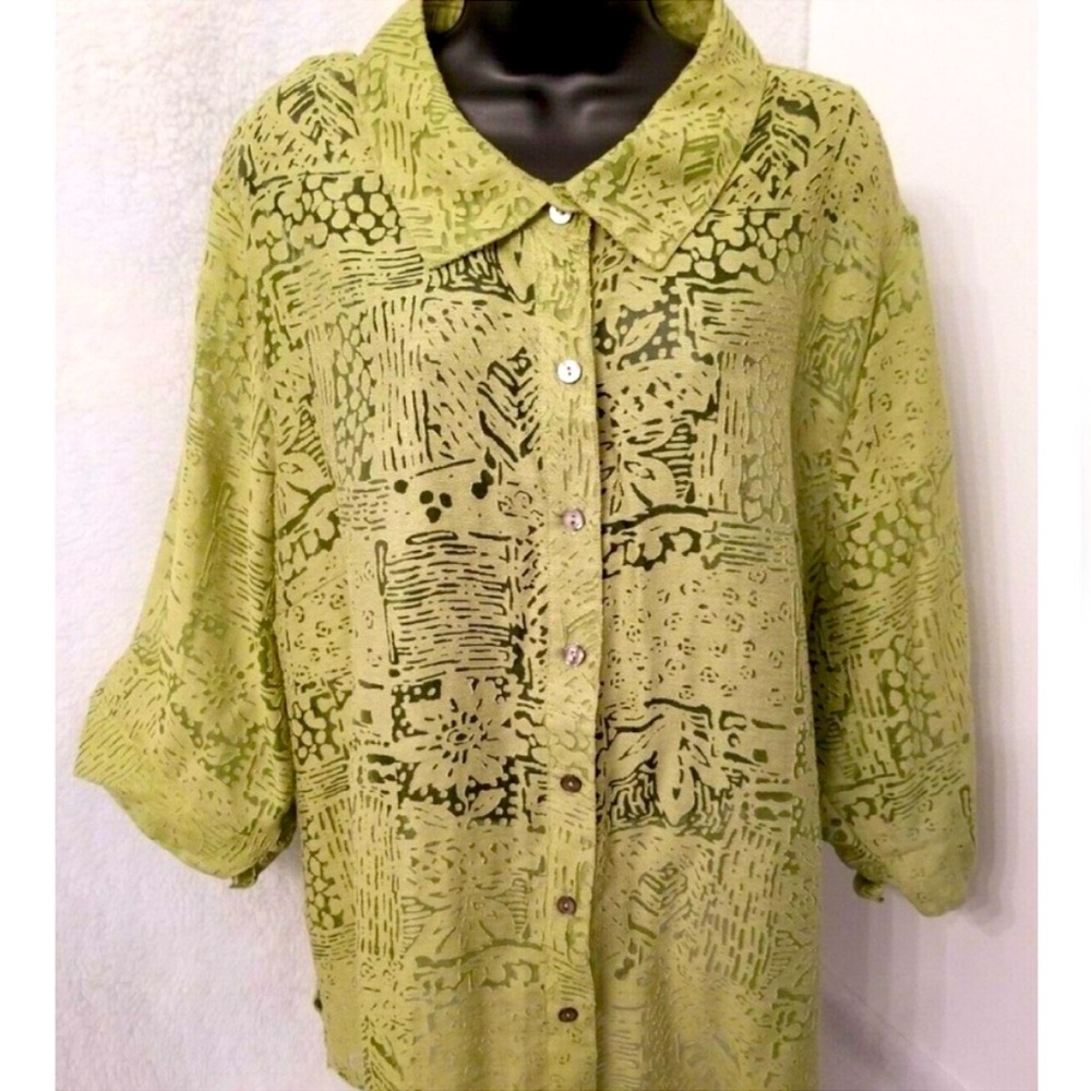White Stag Button Down Shirt Top Blouse Size
26W 28W,